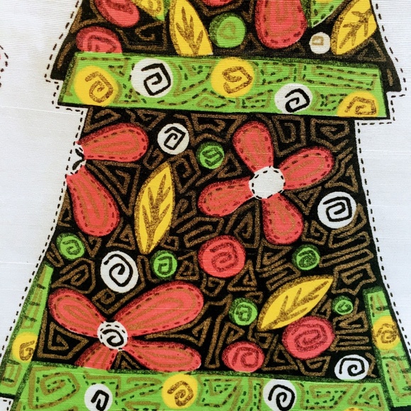 Vintage Japanese Lady Cherry Blossoms Silk Picture - Picture 7 of 8